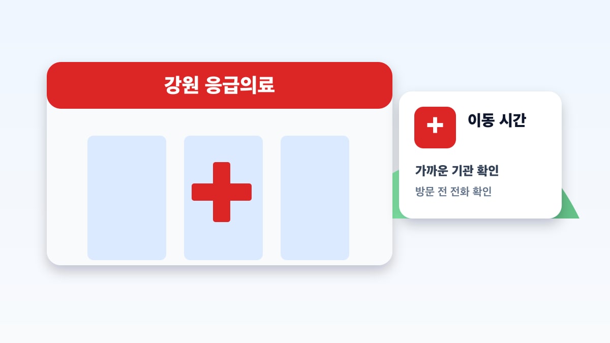 강원 응급의료기관 확인